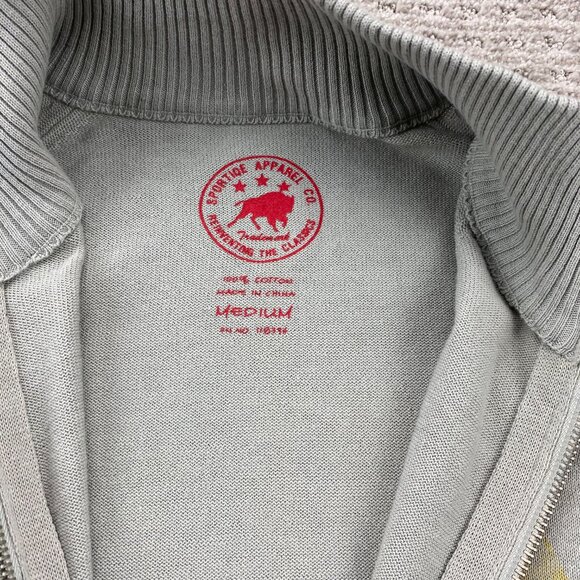 Argyle Sweater Women Medium M Gray Full Zip Arizona State University New w/ Tags - Picture 5 of 9